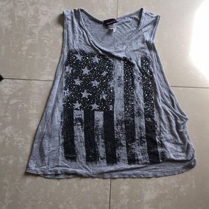 American flag tank studded size large